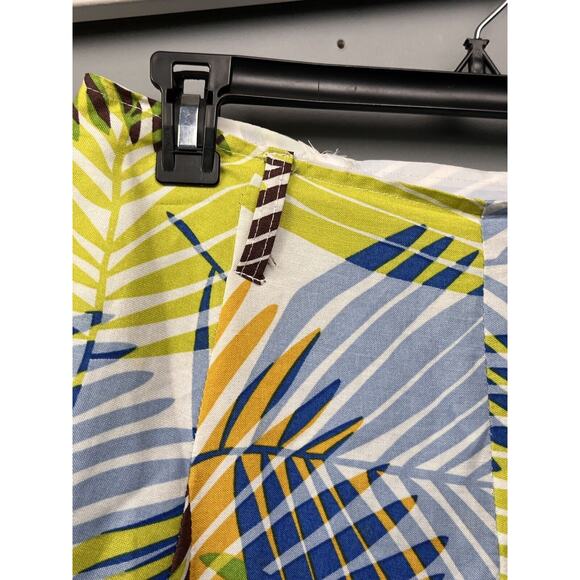 Sherry Taylor Flare A-Line Midi Skirt Womens Medium Tropical Leaf Lined Side Zip - Picture 7 of 7